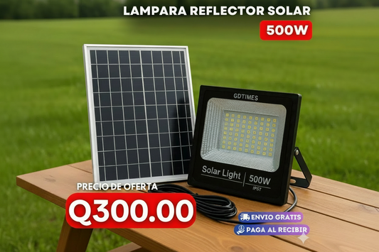 lampara-reflector-solar-500w-Envío Gratis-Garantía-12-meses
